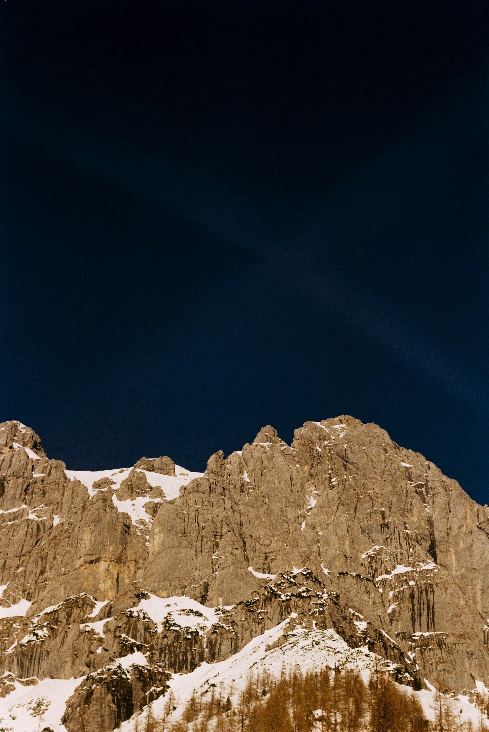 Mountain peaks — film photography